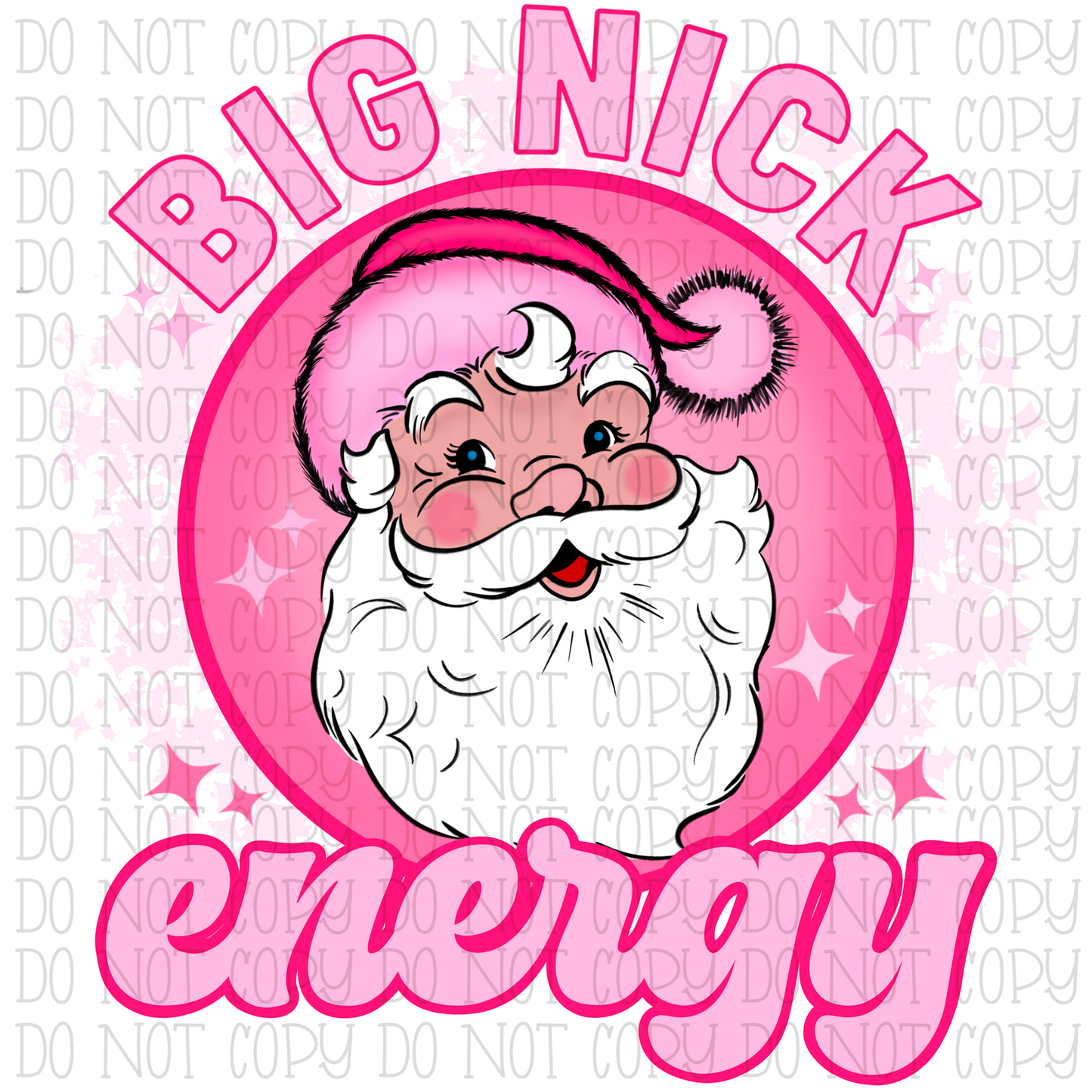Big Nick Energy Retro Santa - Hot Pink Barbie Pink