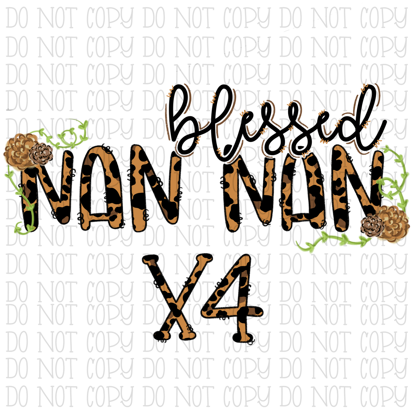 Blessed Nan Nan - X 4 - Leopard