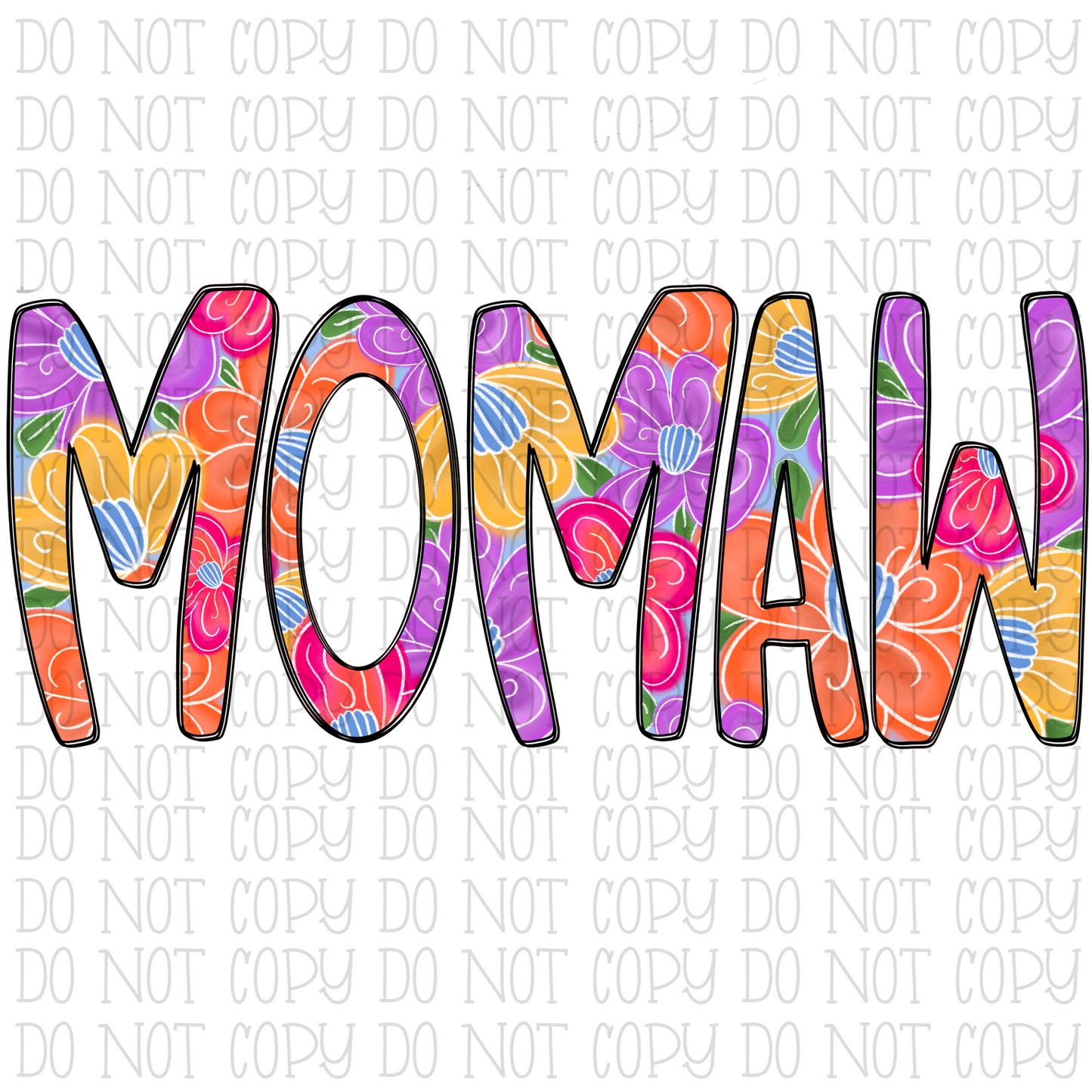 Floral - Momaw - Grandma - Spring Colors