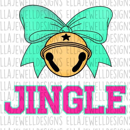 Jingle Bells - Mint Green/Hot Pink