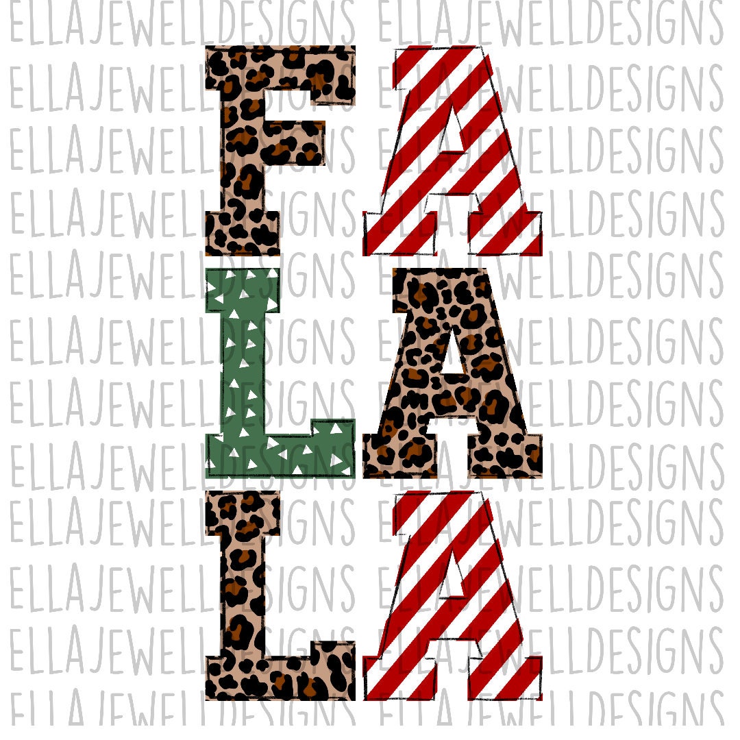 Fa La La - Leopard Christmas