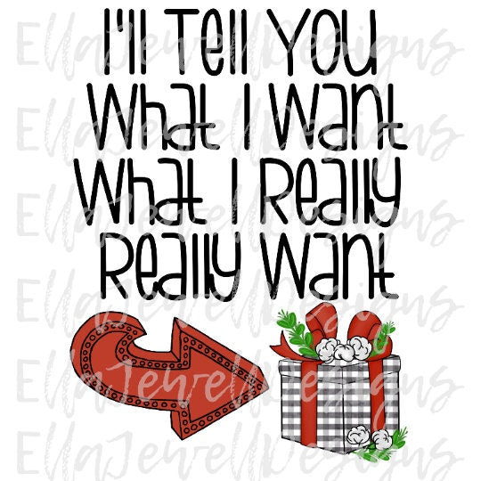 I'll Tell You What I Want, What I Really Really Want