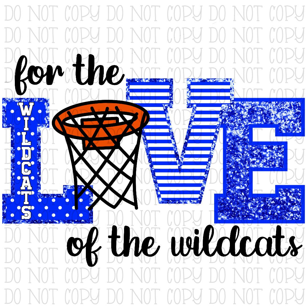 For the Love of the Wildcats - Basketball Hoop
