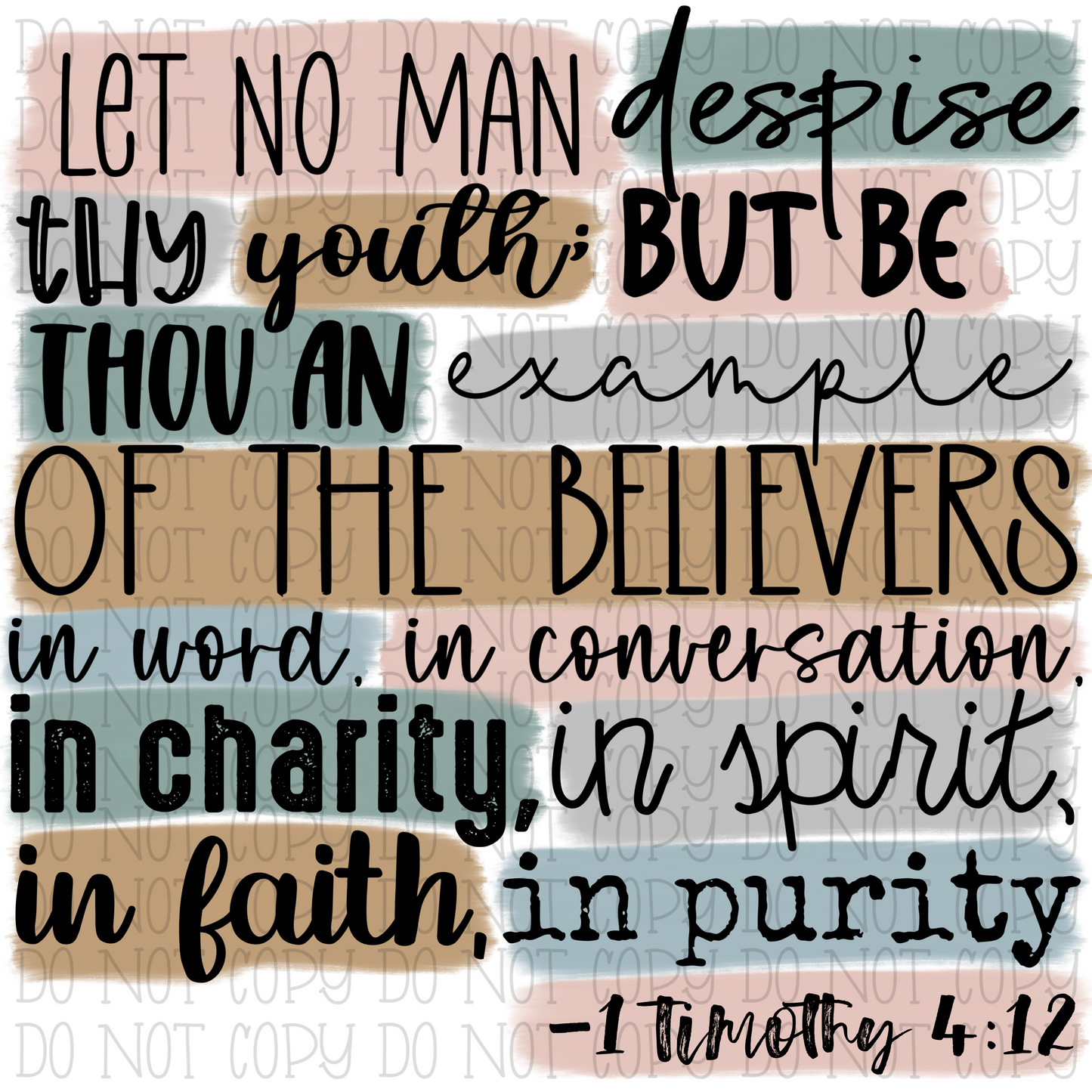 Bible Verse - 1 Timothy 4:12