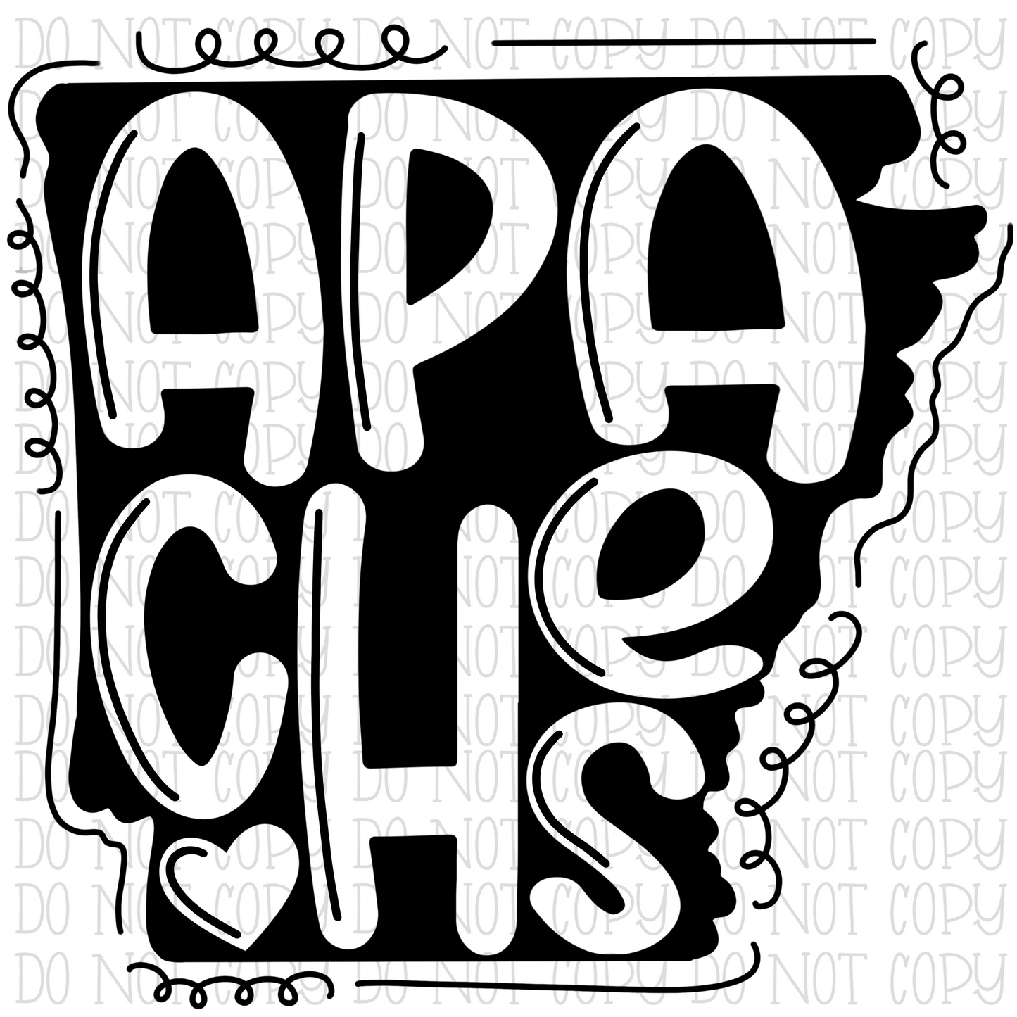 Apaches - Arkansas School Sports Team - Black White State