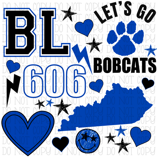 Betsy Layne Bobcats - Kentucky - Scatter - School Sports Team