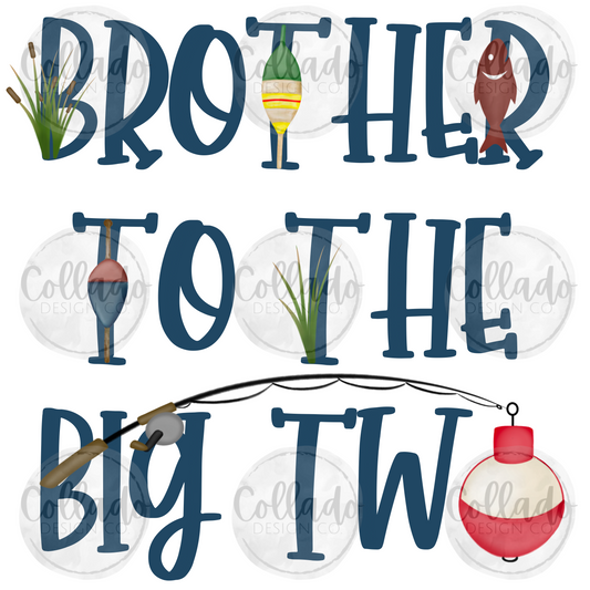 Brother to the Big Two - 2nd Birthday - Oh-Fish-Ally Theme - Traditional- Fishing