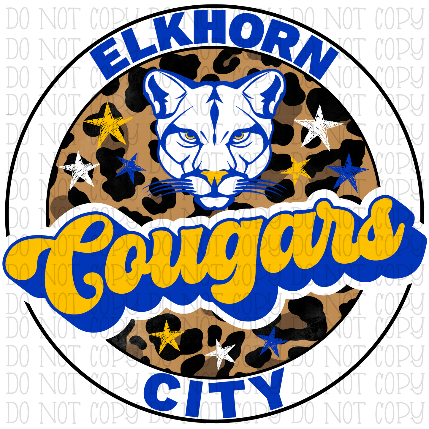 Elkhorn City Cougars - Kentucky - Leopard Circle