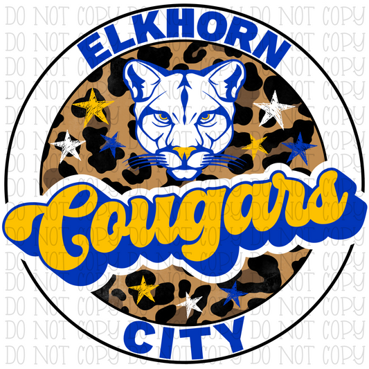 Elkhorn City Cougars - Kentucky - Leopard Circle