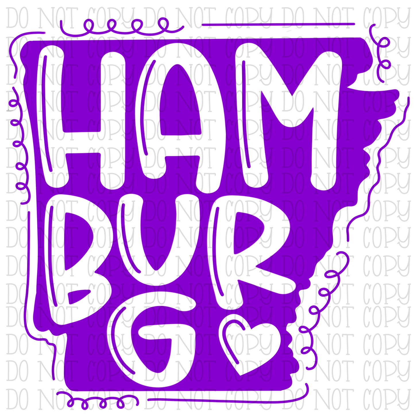 Hamburg Arkansas - Purple