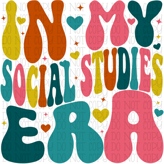 In My Social Studies Era - Retro - Groovy - Teacher - Student - Teaching