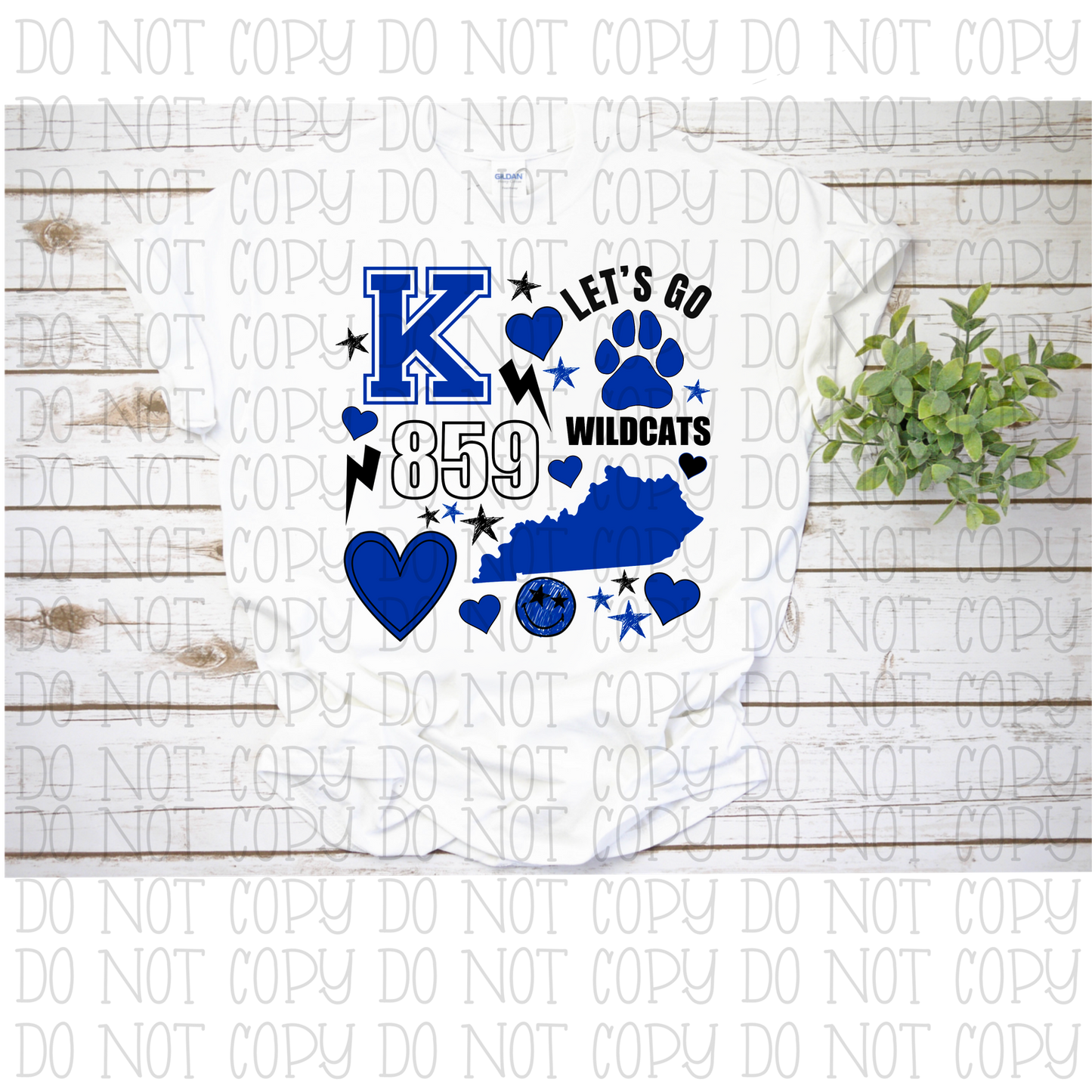 Kentucky Wildcats - Scatter - Blue