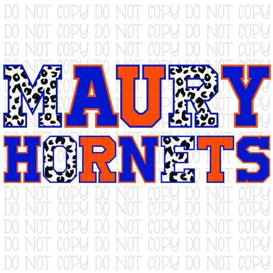 Maury Hornets - Tennessee - Royal Blue/Orange/Leopard