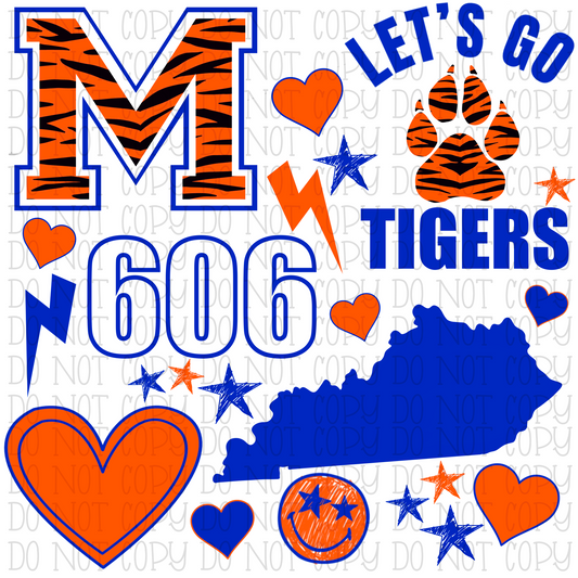 Mullins Tigers Kentucky - Scatter - 606