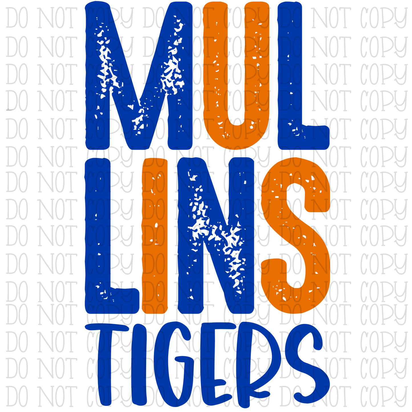 Mullins Tigers Kentucky - Stack - Orange and Blue