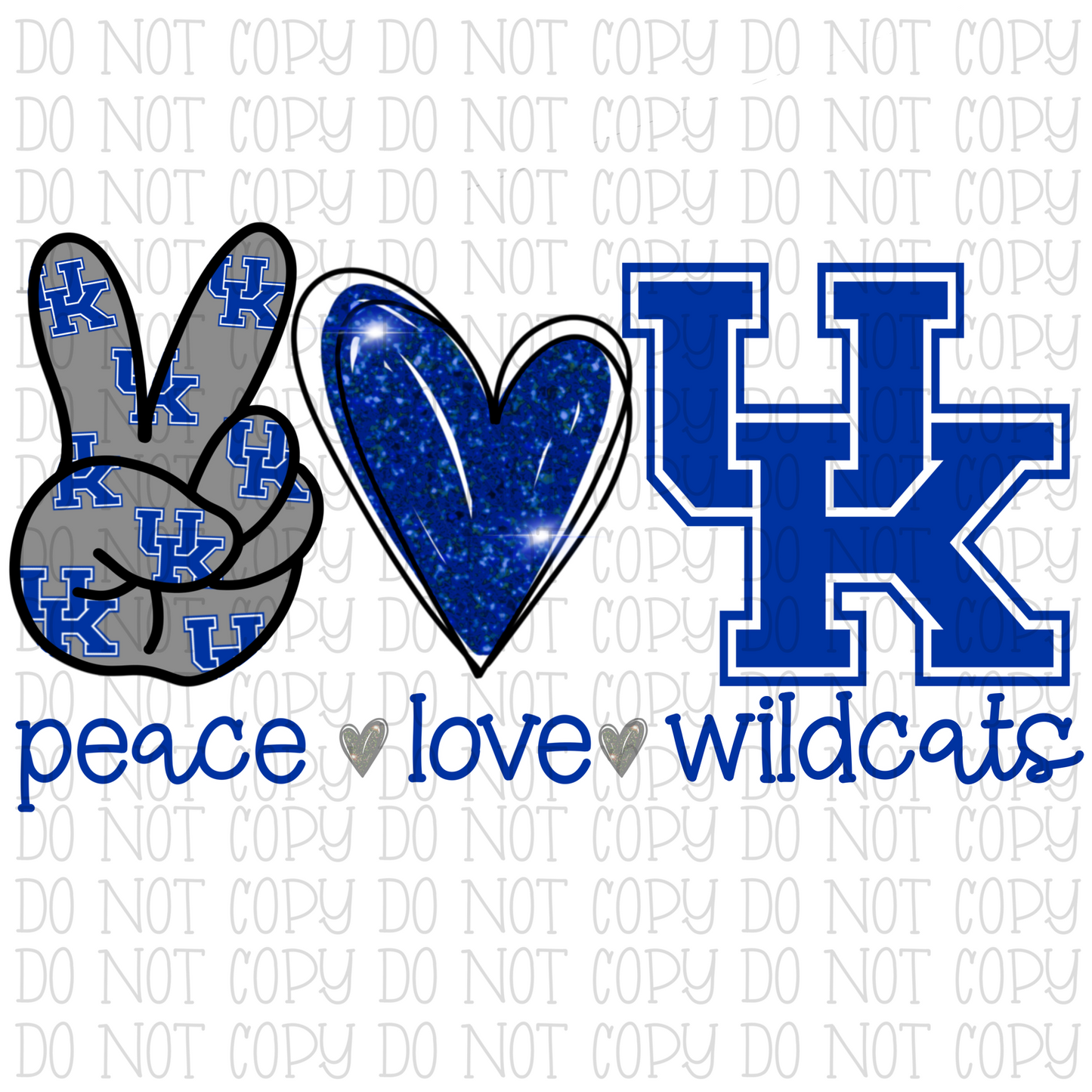 Peace Love UK Wildcats - University of Kentucky