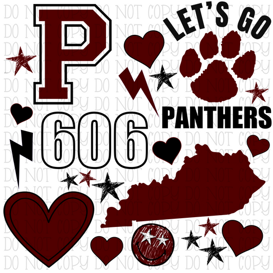 Pikeville Panthers - Kentucky - Scatter - School Sports Team