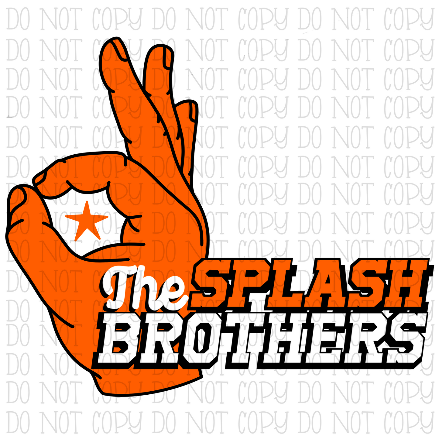 The Splash Brothers - Gotcha Hand - Orange