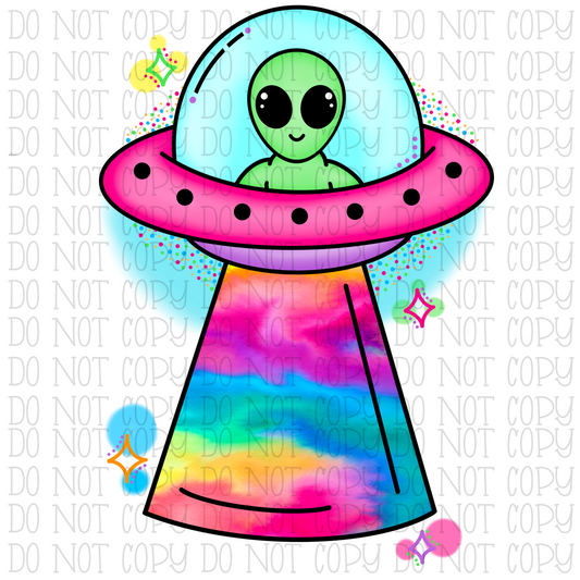 Cute Alien - Kawaii Style - UFO