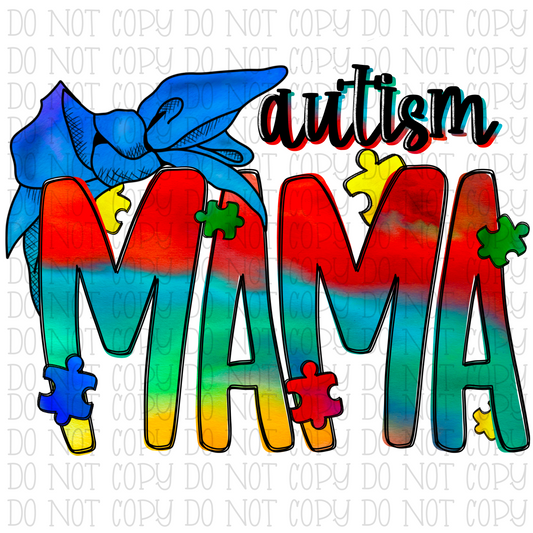 Autism Mama - Tie Dye