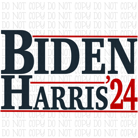 Biden Harris 2024 Election - Red Blue