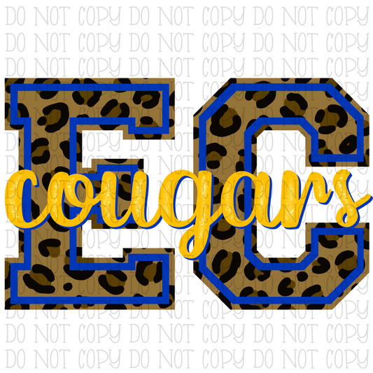 Elkhorn City Cougars- Leopard - Kentucky