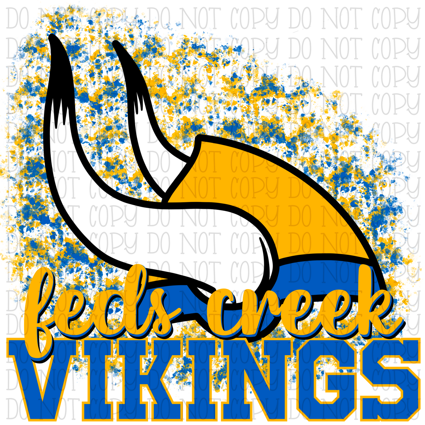 Feds Creek Vikings Kentucky - Paint Spatter