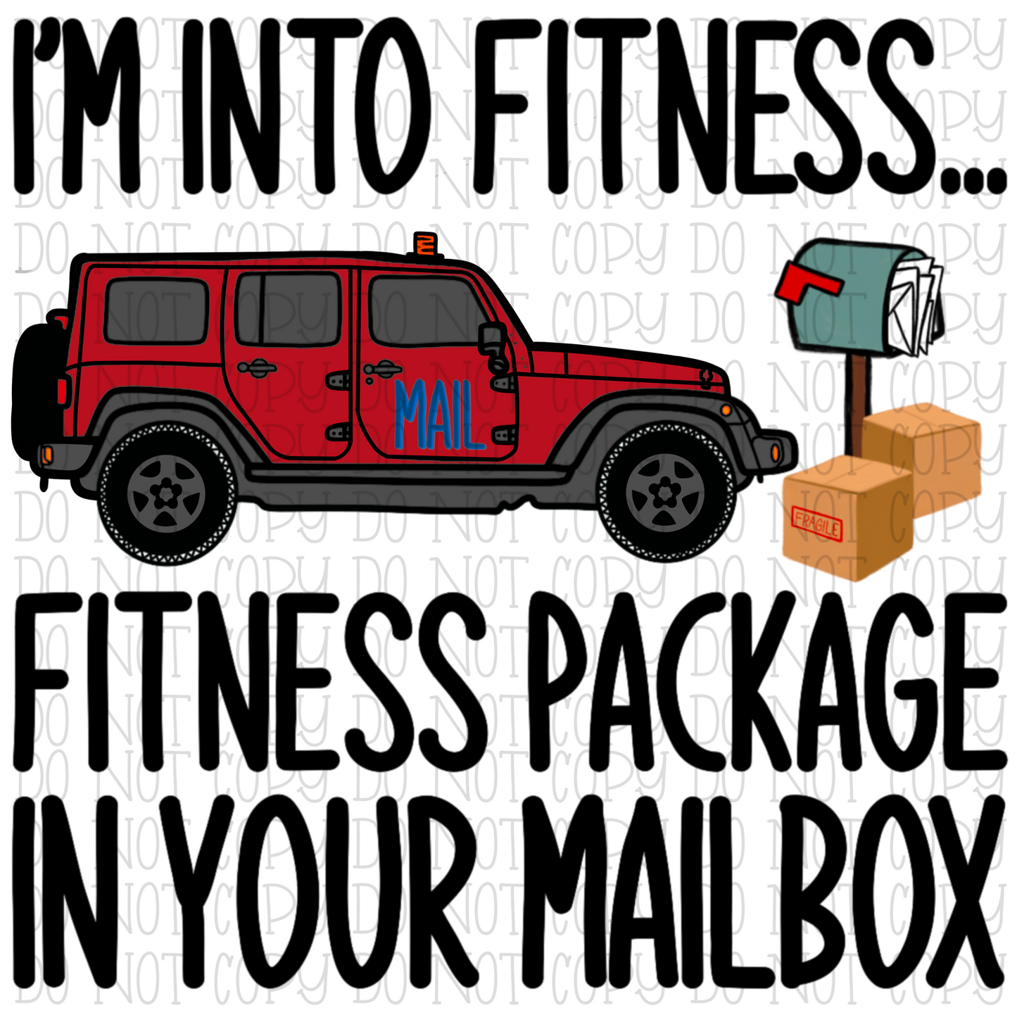 I'm Into Fitness, Fitness Package in Your Mailbox - Red SUV