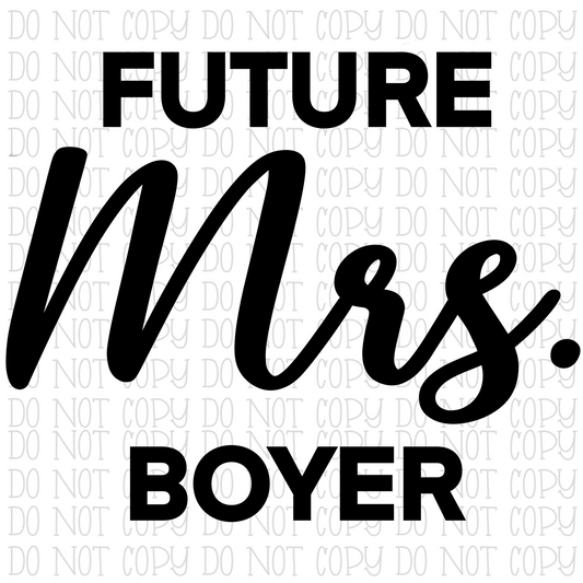 Future Mrs. Boyer