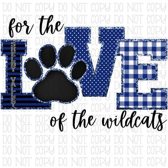 For the Love of the Shelby Valley Wildcats Kentucky