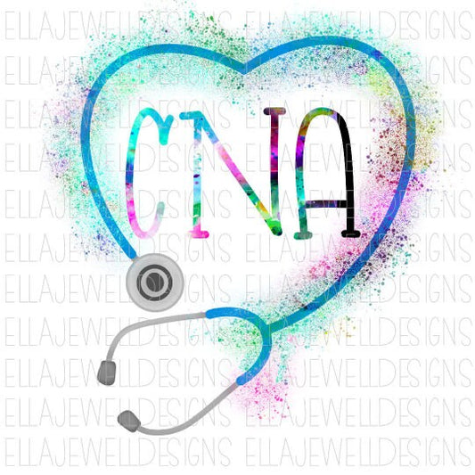 CNA Certified Nursing Assistant Heart Stethoscope