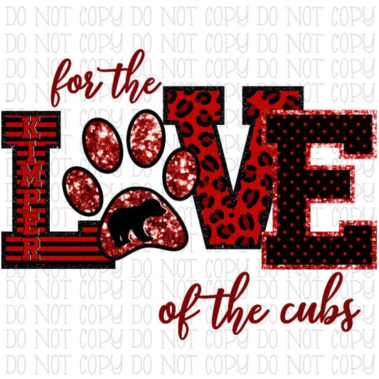 For the Love of the Kimper Cubs