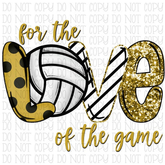 For the Love of the Game Gold Black