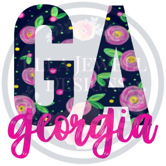 Georgia GA - Hot Pink