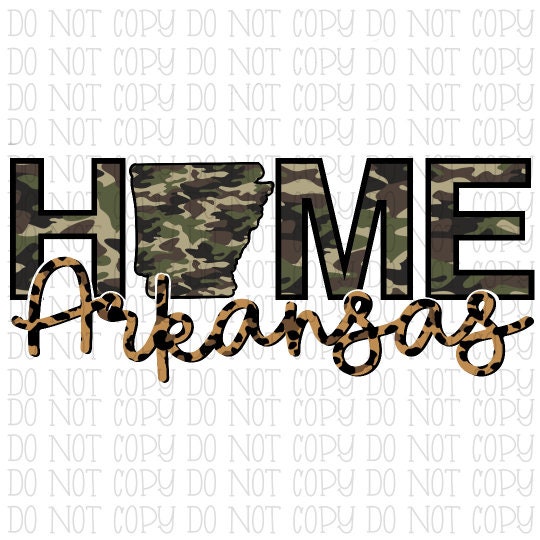 Home Arkansas Camouflage Leopard