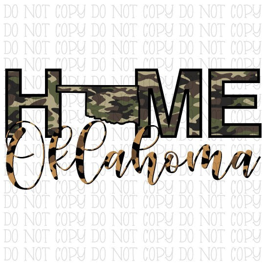 Home Oklahoma Camouflage Leopard