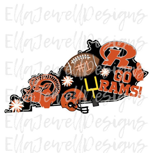 Rams Kentucky Orange and Black