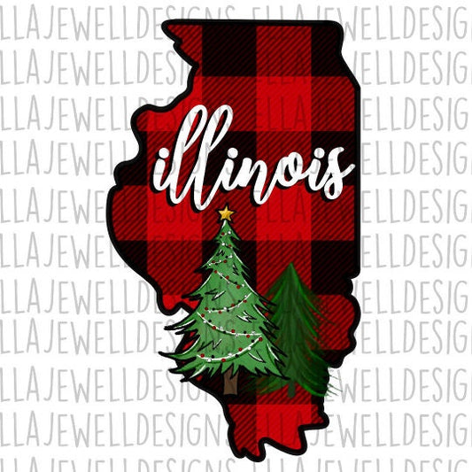Illinois - Christmas Plaid