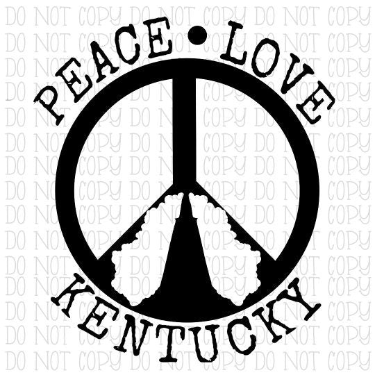 Peace Love Kentucky - Peace Sign