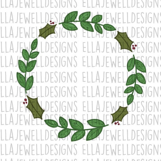 Christmas Holly Wreath