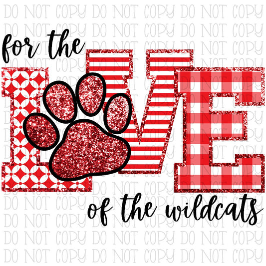 For the Love of the Wildcats - Red