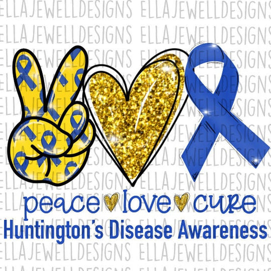 Peace Love Cure - Huntington's Disease Awareness