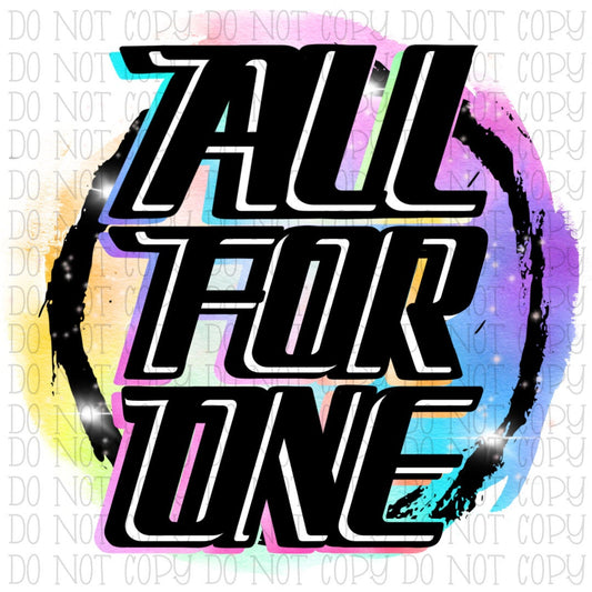 All For One - Rainbow - Color Splash