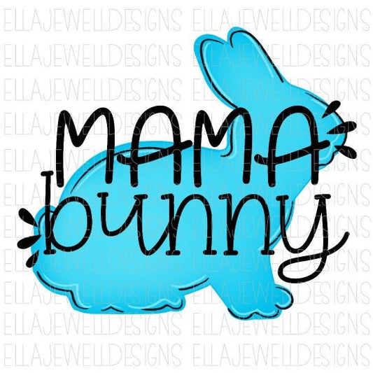 Mama Bunny - Blue