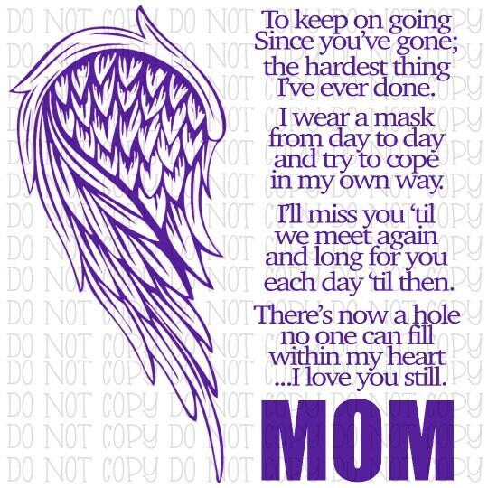 In Memory - Mom Angel Wings