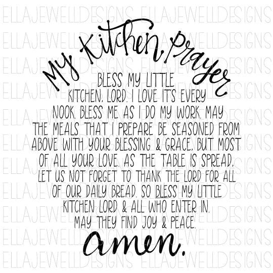 My Kitchen Prayer