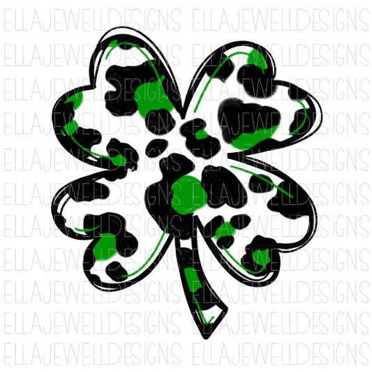 Leopard 4 Leaf Clover St. Patrick's Day