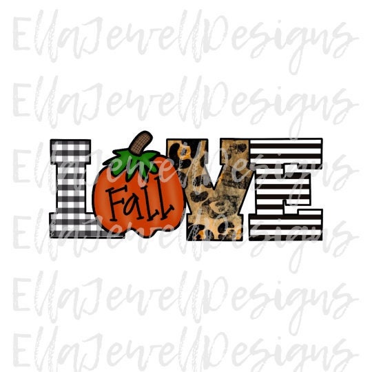 Love Fall Pumpkin Leopard