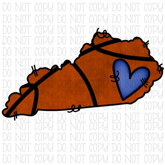 Kentucky - Basketball - Blue Heart