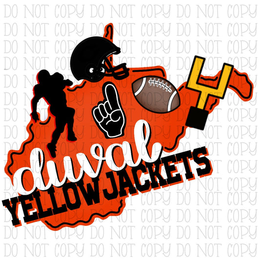 Duval Yellow Jackets West Virginia WV Footbal